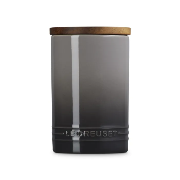 Signature - Voorraadpot 0,77l met houten deksel Flint fra Le Creuset – produktbillede
