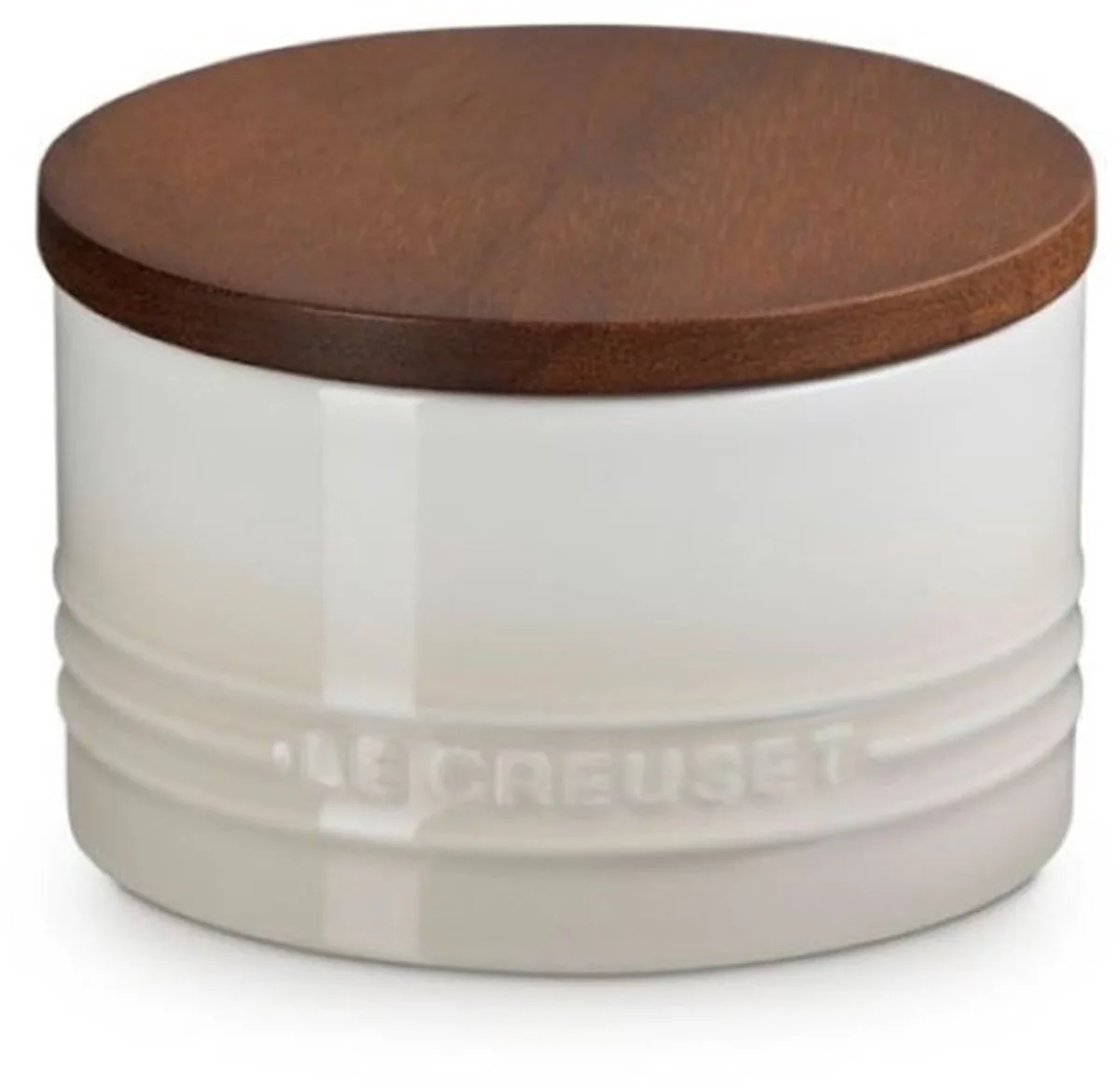 Signature Voorraadpot Met Houten Deksel 0,47 Liter de Le Creuset en Meringue – photo produit