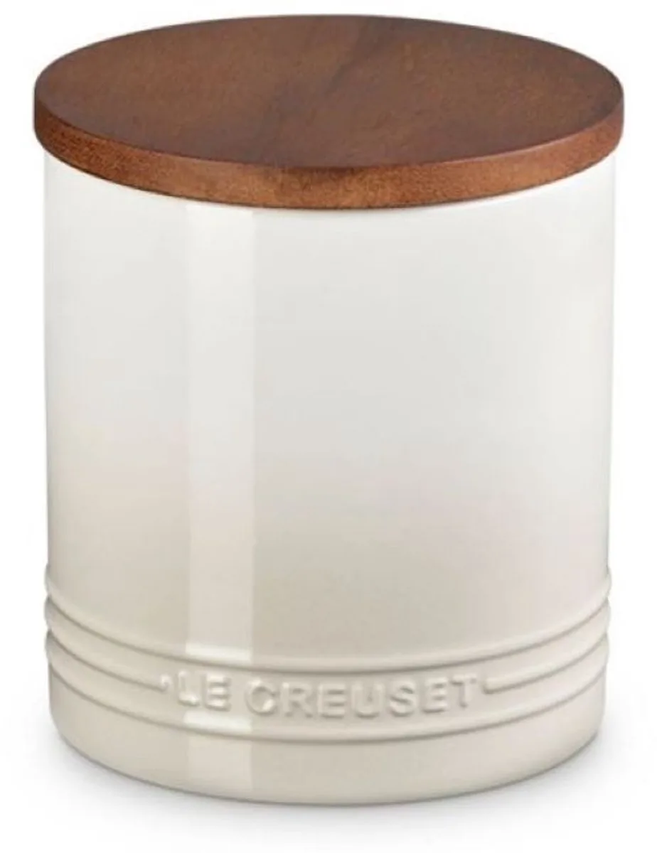 Signature Voorraadpot Met Houten Deksel 1,10 Liter Meringue från Le Creuset i Meirngue – produktbild
