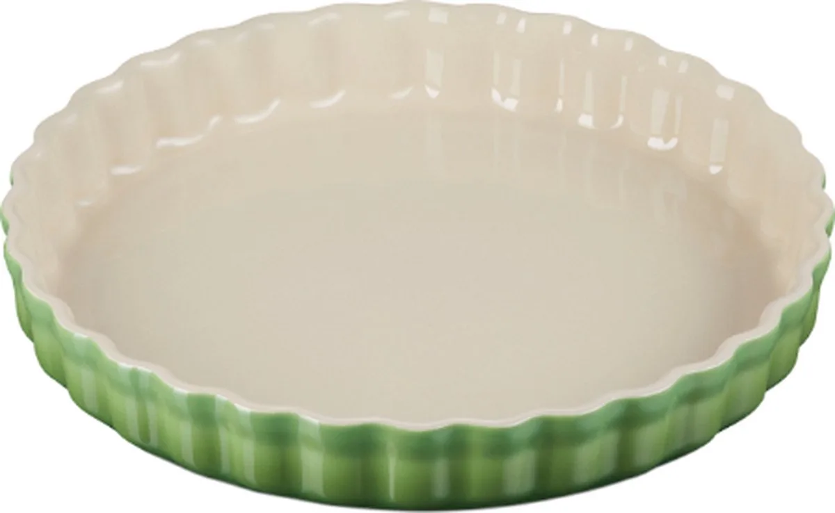 Taartvorm in - 28cm - 2,04L - Aardenwerk van Le Creuset in Bamboo Groen – productfoto