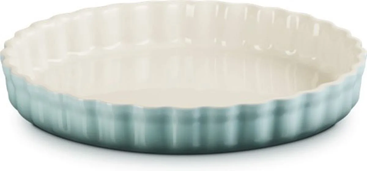 Taartvorm Rond 28cm 2,1l Aardewerk van Le Creuset in Sea salt – productfoto