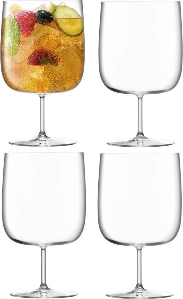 Borough Glas Bier - 625 ml - Set van 4 Stuks by LSA International in Transparent – product photo