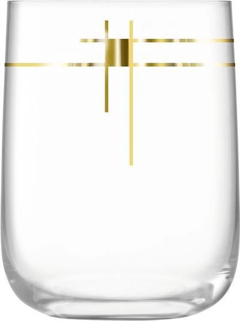Century Bar Glazen - 625 ml - Set van 4 Stuks by LSA International in Gold – product photo