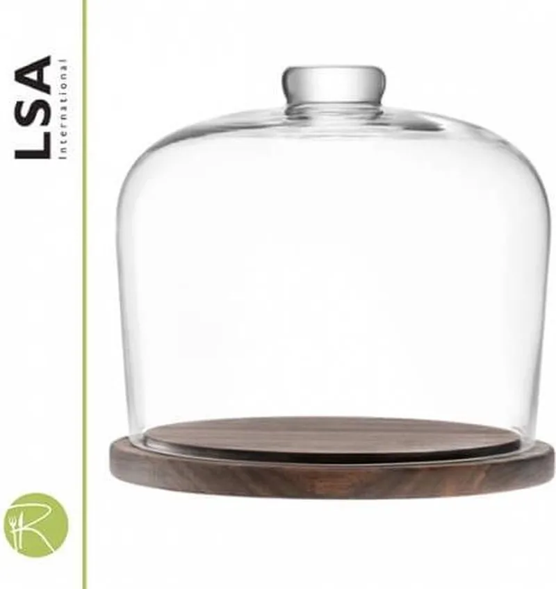 City plateau m/cloche 22cm de LSA International en Transparent – photo produit