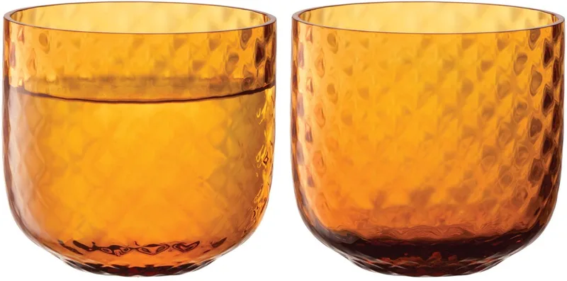 Dapple Waterglas 300 ml Set van 2 Stuks Sun Amber - Glas by LSA International in Brown – product photo