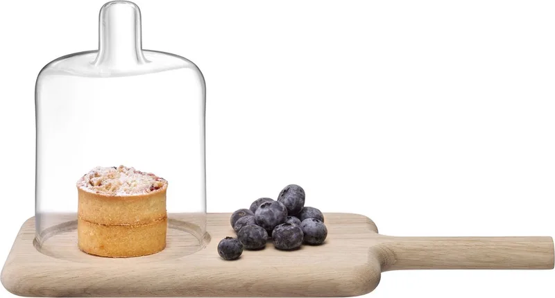 Dine Serveerplank met 2 Karaffen 250 ml - Glas by LSA International in Transparent – product photo