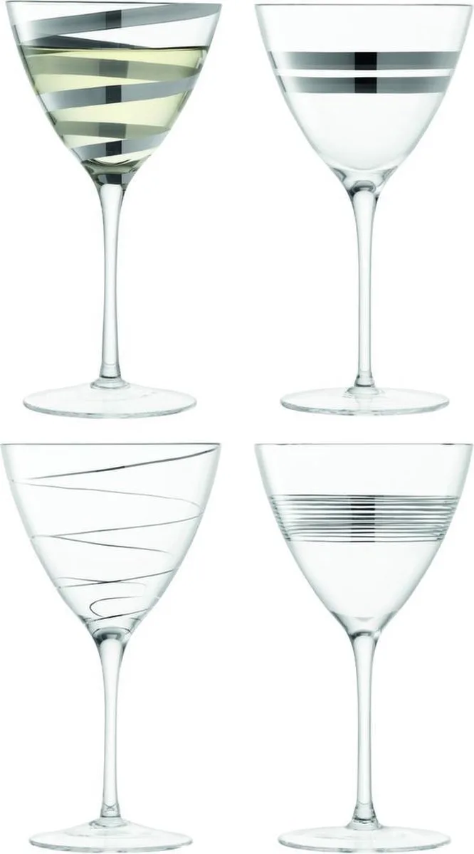 Gatsby Wijnglazen - Set van 4 Stuks - 330 ml de LSA International en Transparent – photo produit