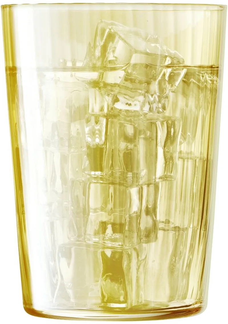 Gems Tumbler Glas 560 ml Set van 4 Stuks Assorti - Glas de LSA International en Orange – photo produit