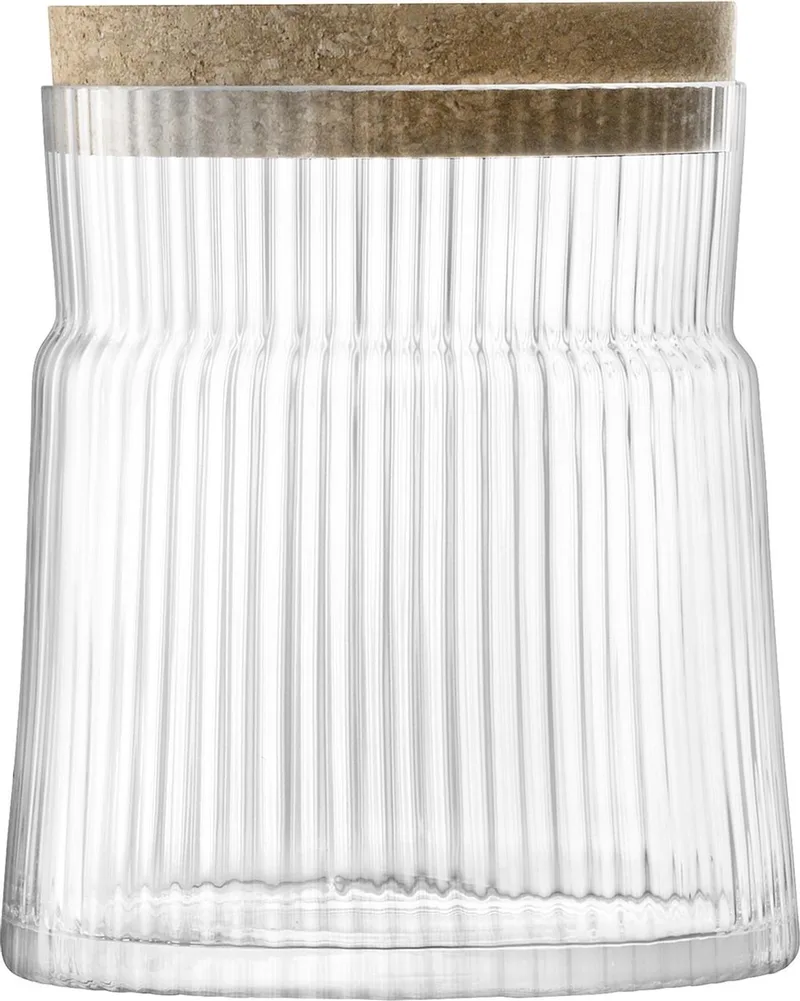 Gio Line Voorraadpot - Ø 15,7 cm - 18,4 cm Hoog de LSA International en Transparent – photo produit