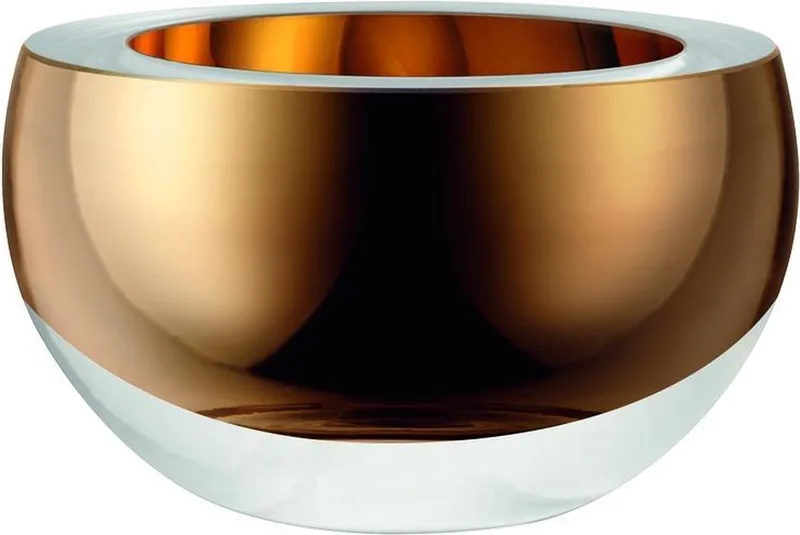 Host Schaal - Glas - Ø 9,5 x 5,5 cm von LSA International in Gold – Produktfoto