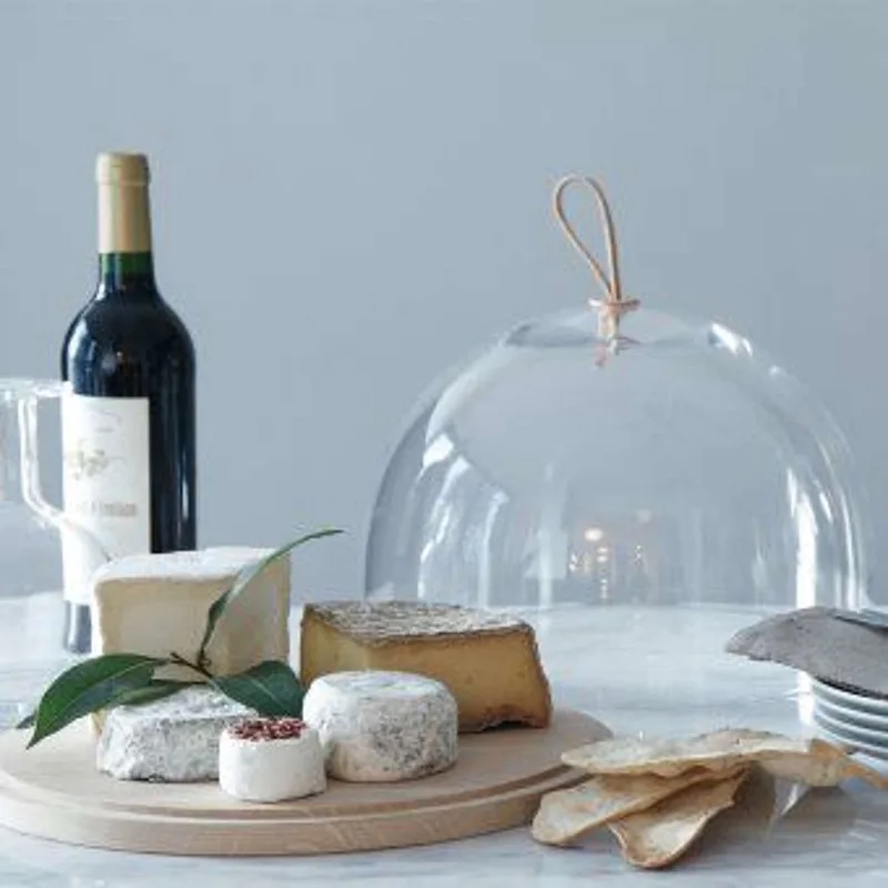 Ivalo Serveerplateau met Stolp ø 15 cm - Glas de LSA International en Transparent – photo produit