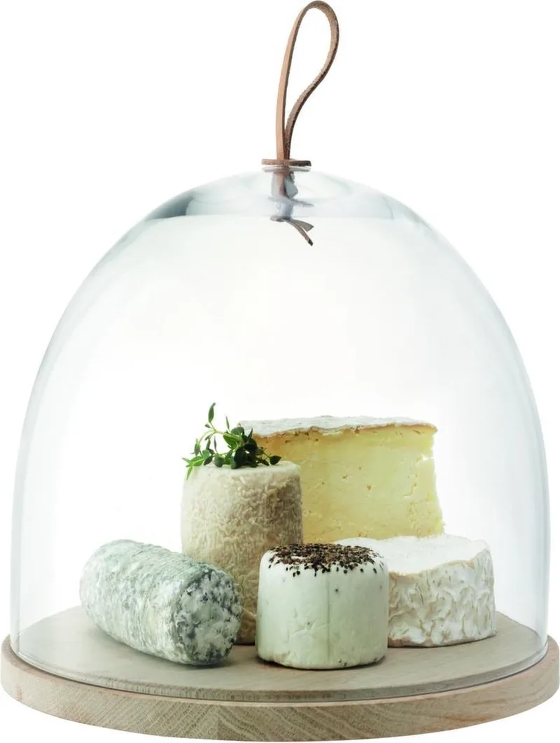 Ivalo Serveerplateau met Stolp ø 32 cm - Glas de LSA International en Transparent – photo produit