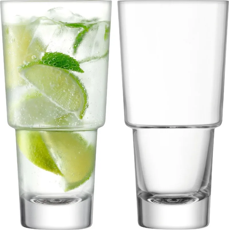 Mixologist Cocktail Longdrinkglas - 400 ml - Set van 2 Stuks fra LSA International i Gennemsigtig – produktbillede