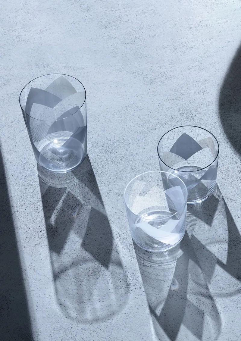 Peaks Tumbler Glas 310 ml Set van 4 Stuks - Glas von LSA International in Weiß – Produktfoto