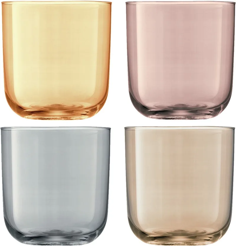 Polka Tumbler 420ml Mother of Pearl Set van 4 Stuks - Glas by LSA International in Transparent – product photo
