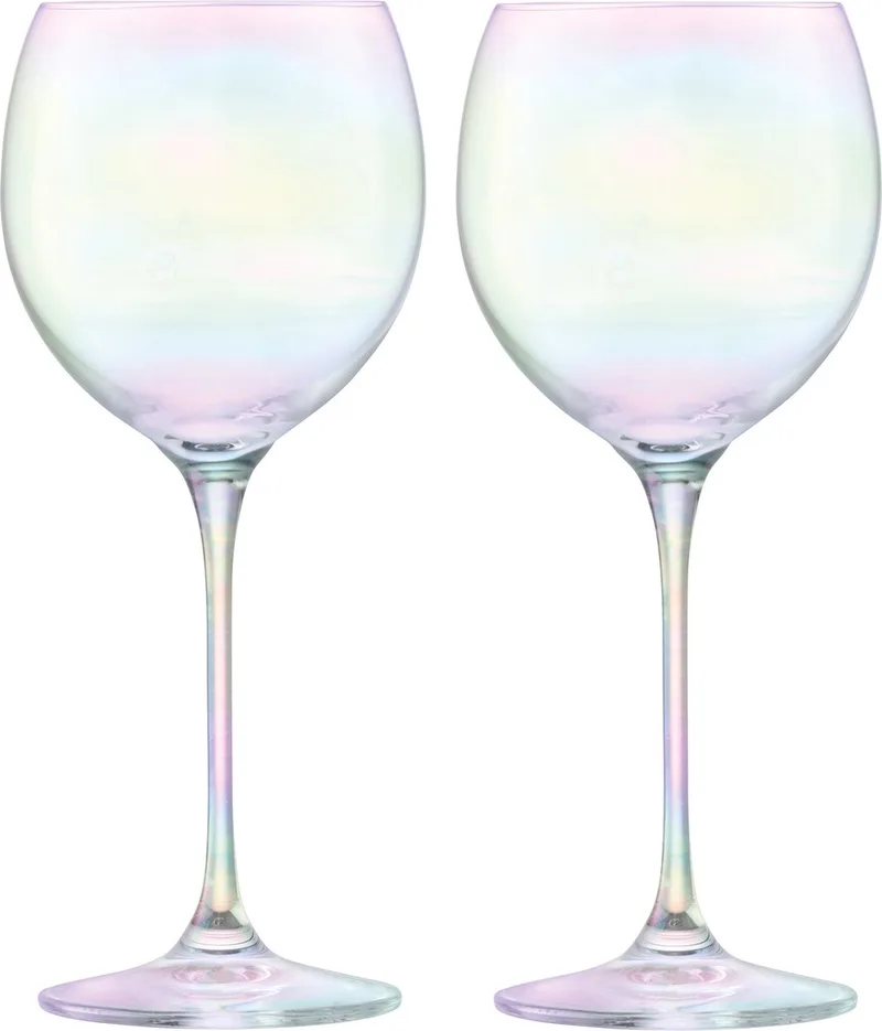 Polka Wijn Glas 400ml Set van 4 Stuks Assorti von LSA International in Transparent – Produktfoto