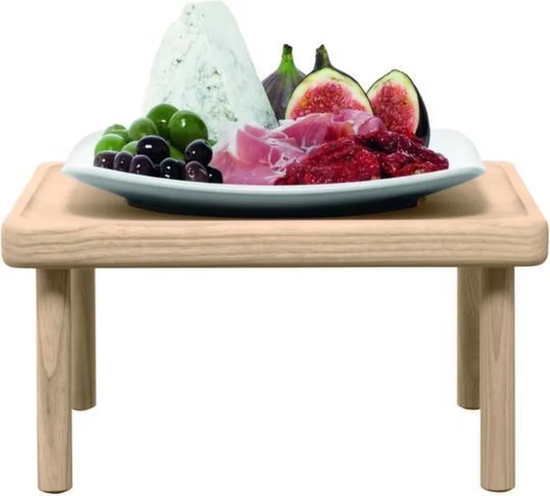 Stilt Serveerplateau met Bord 23,8x35,5 cm - Porselein - Bruin by LSA International in White – product photo