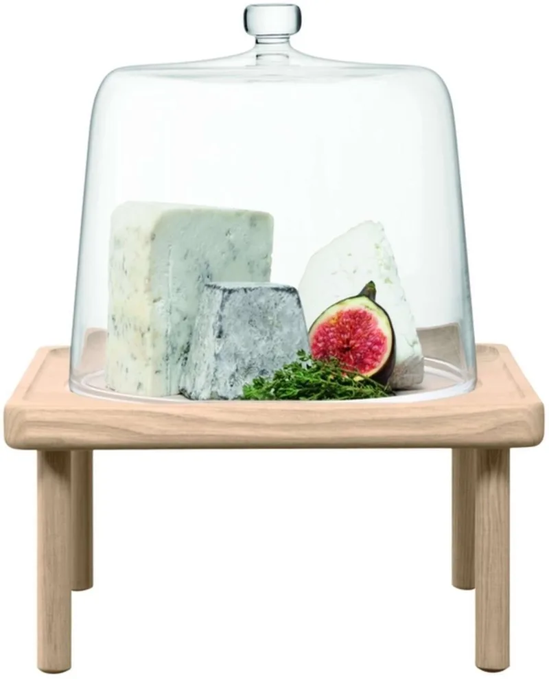 Stilt Serveerplateau met Stolp ø 30 cm - Transparant de LSA International en Glas – photo produit