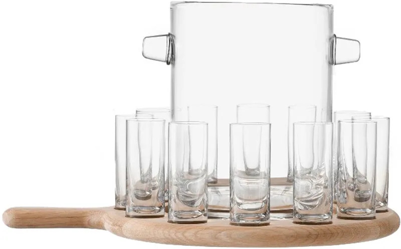 Vodka Set Met Serveerplank fra LSA International i Gennemsigtig – produktbillede