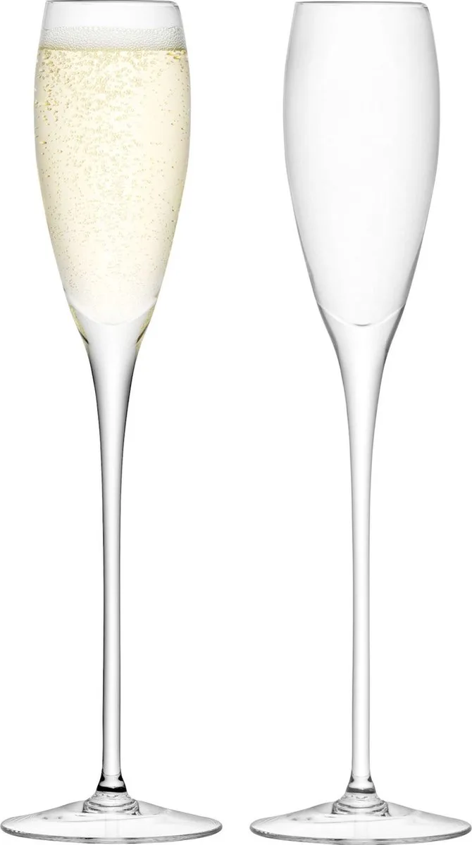 Wine Champagneglas 160 ml Set van 2 Stuks - Glas by LSA International in Transparent – product photo