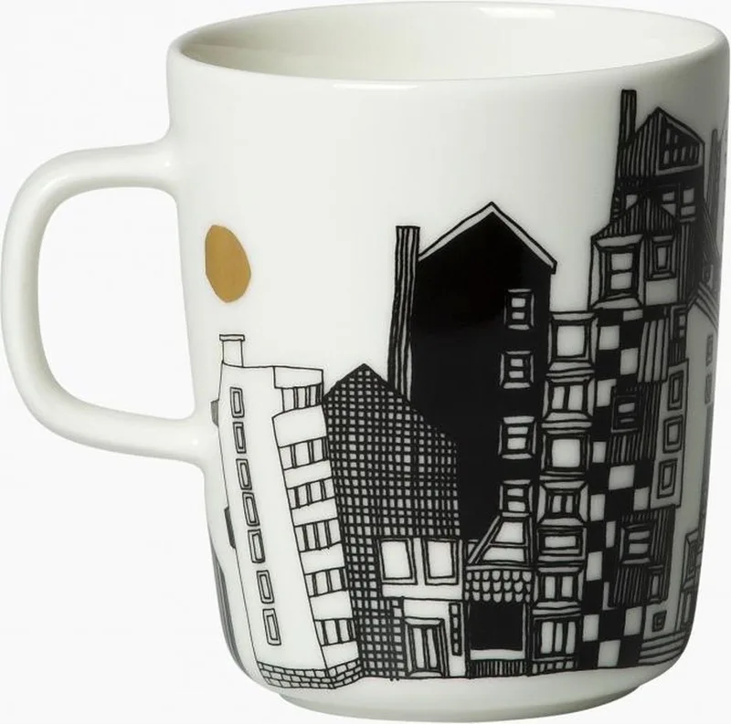 OIVA MOK 25 CL by Marimekko in White, Black, Gold – product photo