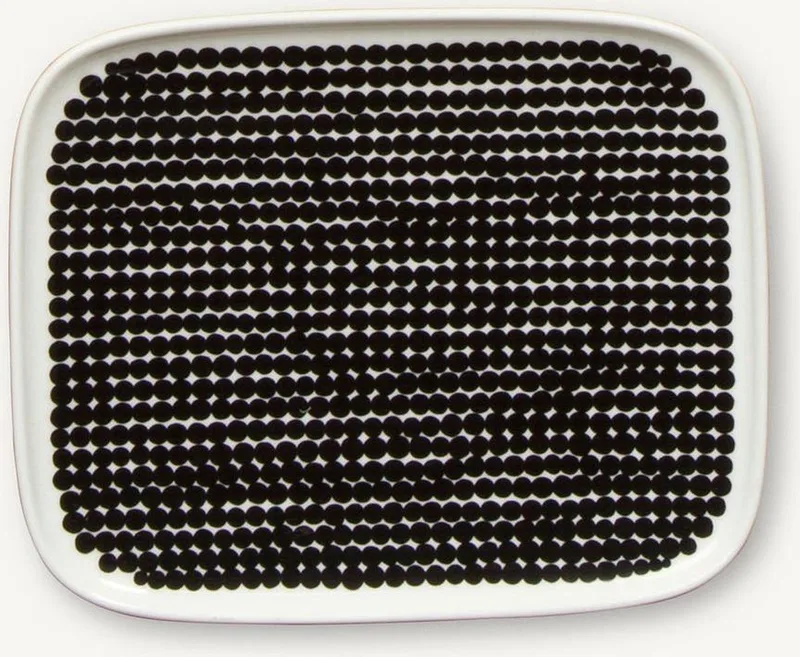 Oiva Räsymatto bord 15x12 cm von Marimekko in Weiß – Produktfoto