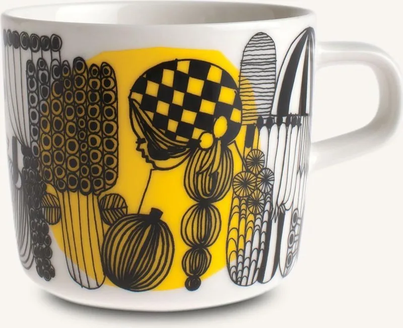 Oiva - Siirtolapuutarha - koffiekop - 2 dl de Marimekko en Blanc – photo produit