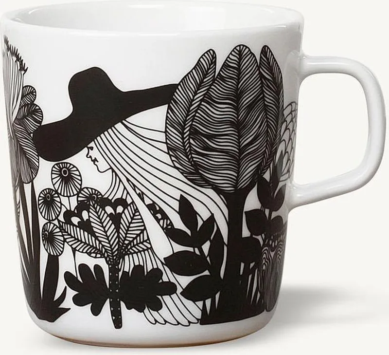 Oiva Siirtolapuutarha mok 4 dl by Marimekko in White – product photo