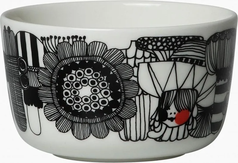 Oiva - Sirtolapuutarha - Kom - 25 cl van Marimekko in Wit, Gekleurd – productfoto