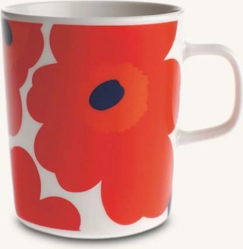 Oiva Unikko mok 2,5 dl van Marimekko in Wit – productfoto 1 van 3