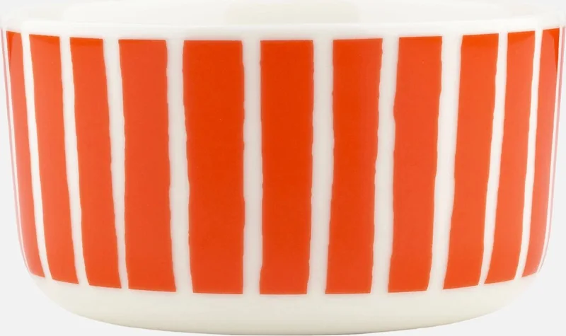 Piccolo - Kom - 5dl - Oranje wit gestreepd by Marimekko in Orange, White – product photo