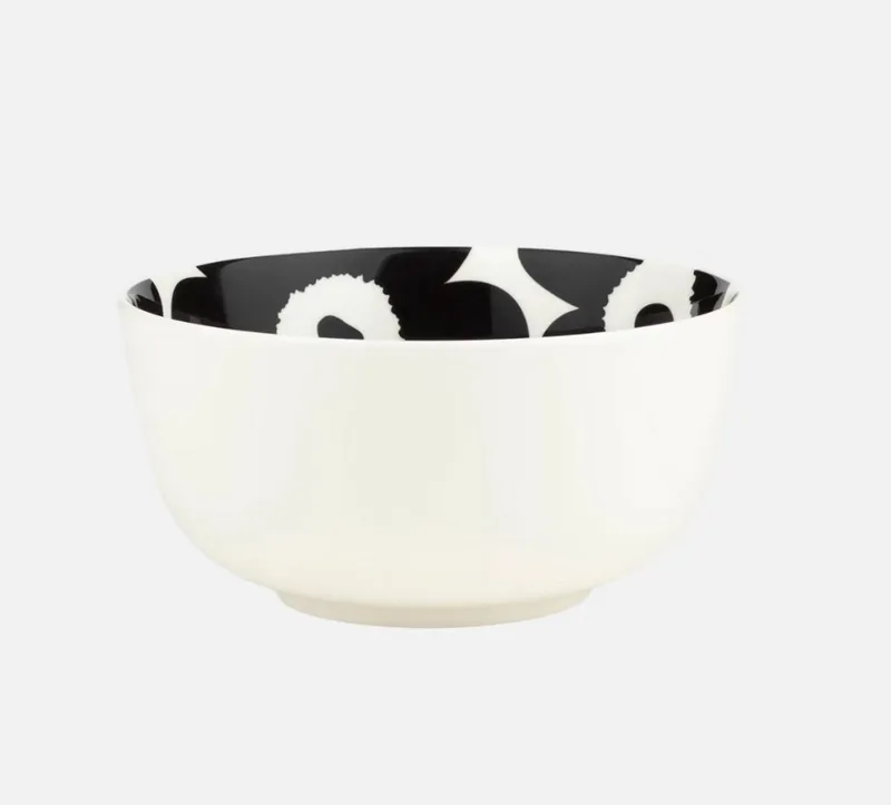 Unikko Kom - 9 dl - Zwart/wit by Marimekko in Black – product photo