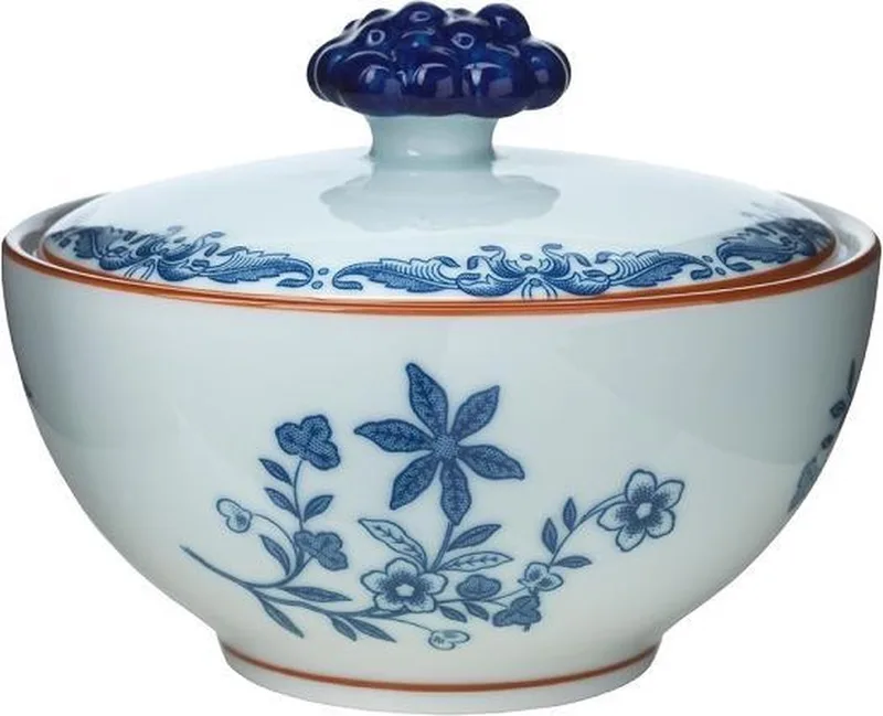 Ostindia - Schaal met deksel 0,33l van Rörstrand in Blauw – productfoto