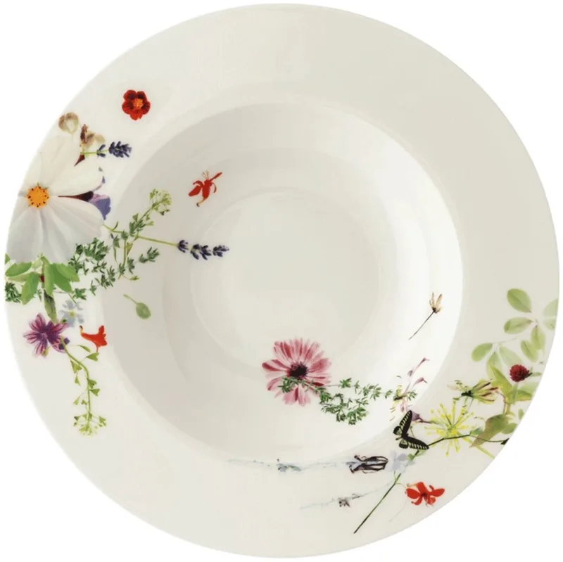 Diepe Borden 23cm - Lente Tuin Collectie by Rosenthal in White, Multicolour – product photo