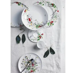 Geschirr-Set Geschirr-Set 6-tlg. Brillance Fleurs Sauvages (6-tlg), Bone China, Geschirr-Set, 6-tlg., Bone China, mehrfarbig van Rosenthal in Meerkleurig – productfoto 3 van 3