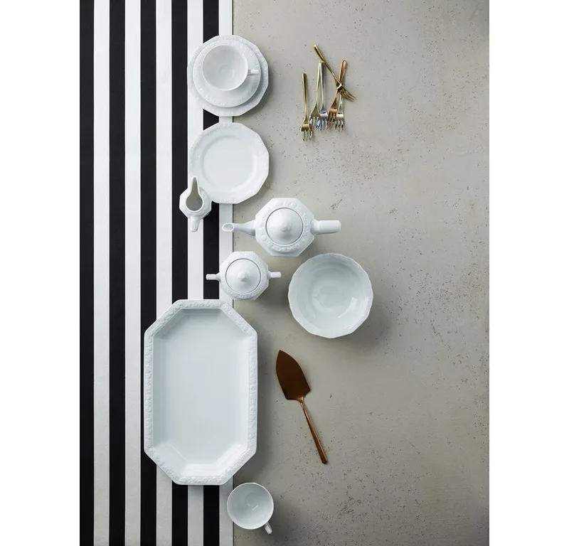 Schale Müslischale 17 cm Maria Weiß, Porzellan, (Gläserset, 1-tlg), Müslischale, Müslischüssel, Bowl, 320 ml, Porzellan, weiß från Rosenthal i Vit – produktbild 2 av 2