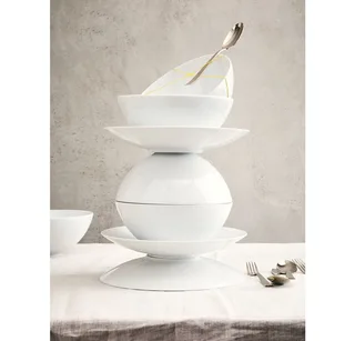 Suppenteller Suppenteller 20 cm TAC Gropius Weiß, (1 St), Porzellan, mikrow.- & spülm.sicher, weiß, Bauhaus de Rosenthal en Blanc – photo produit 3 sur 3