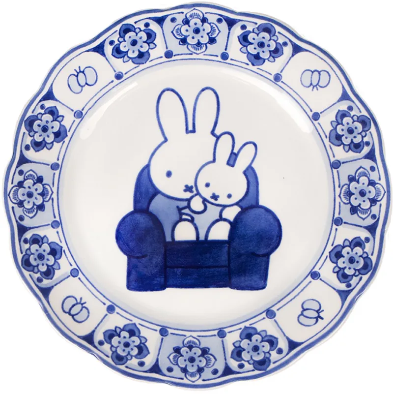Bord nijntje - 22 cm by Royal Delft in Delfts Blauw – product photo