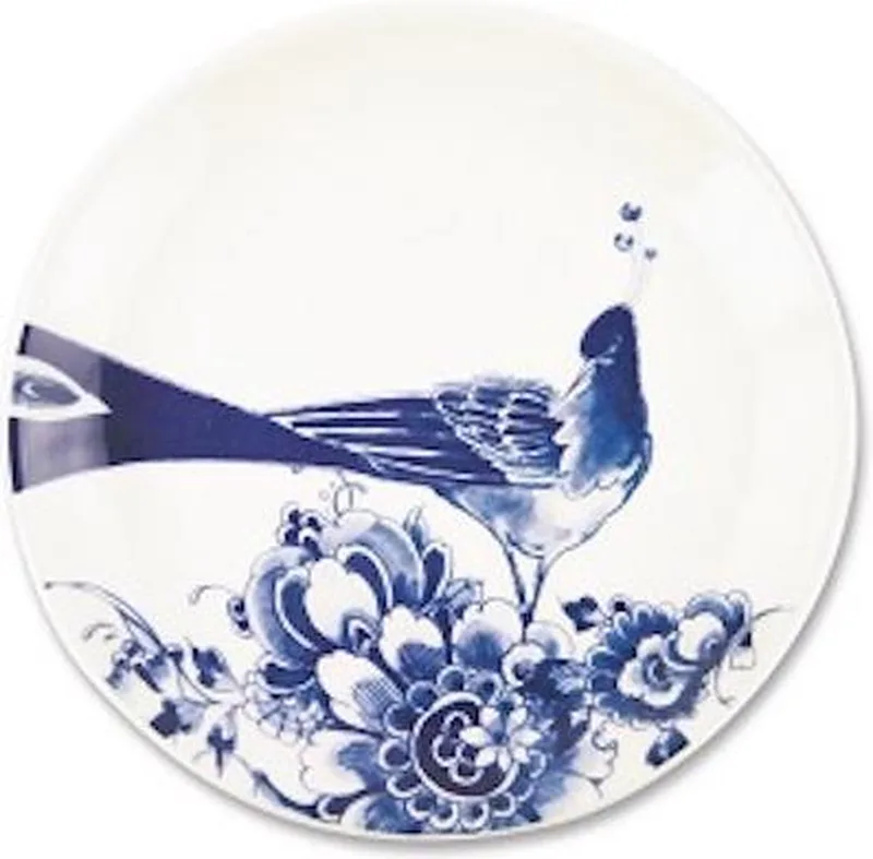 Peacock Symphony Peacock Symphony Gebaksbord - van Royal Delft by Royal Delft in Delfts Blauw – product photo