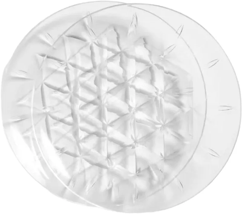 Akryl Platte Borden 26 cm - Set van 2 by Sagaform in Transparent – product photo