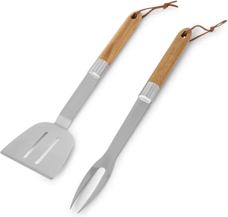 BBQ set - 2 delig - Barbecueset - RVS by Sagaform in Hout – product photo