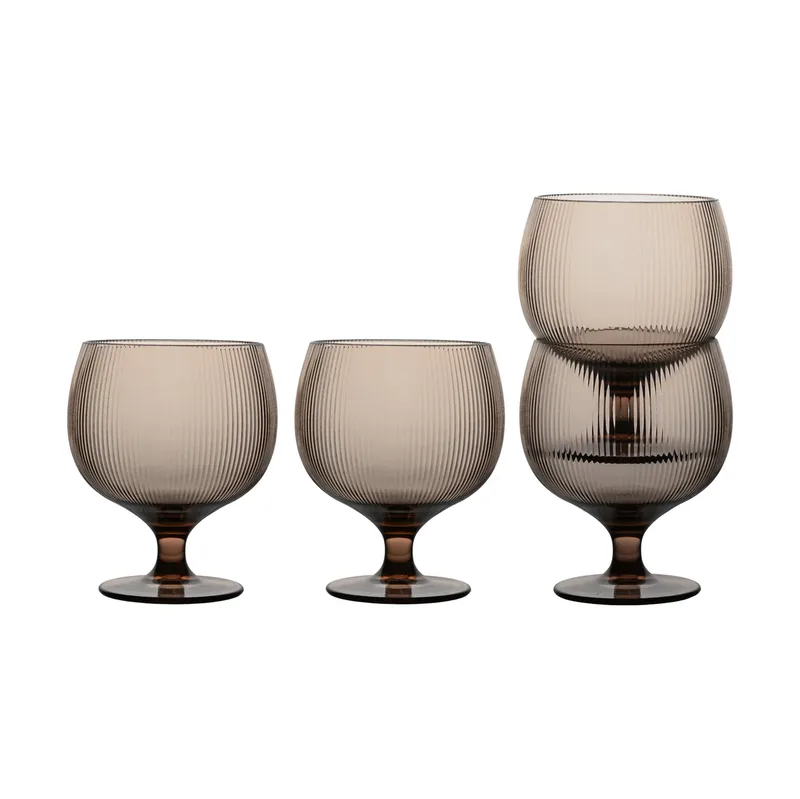 Billi Weinglas 35 cl 4er Pack Braun by Sagaform – product photo
