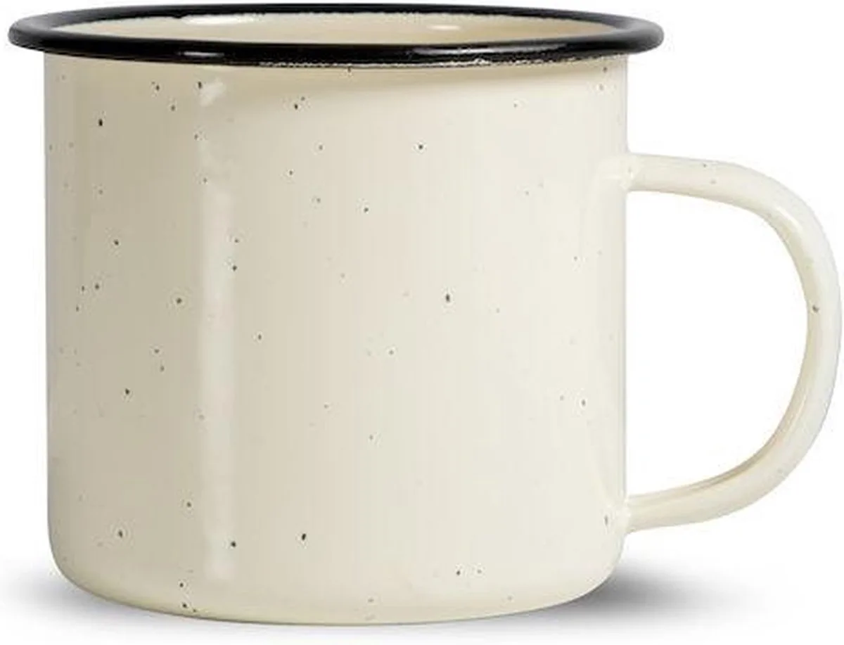 Doris Emaille Mokken - 6 stuks fra Sagaform i Beige – produktbillede