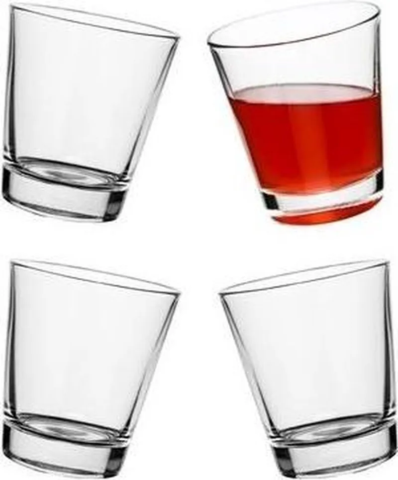 Rocking glasses (per set van 4 stuks) - bar by Sagaform in Transparent – product photo