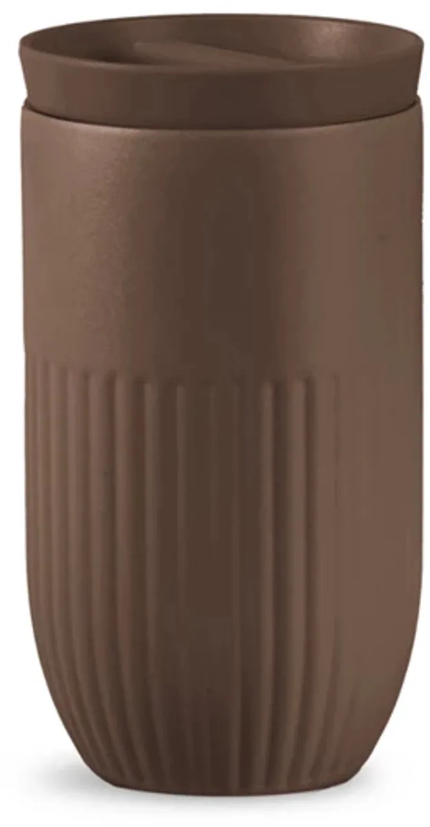 Tova isolerende beker to go 32cl von Sagaform in Braun – Produktfoto