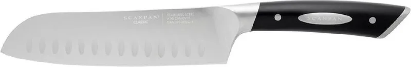 Classic - Santokumes 12,5cm - Met kuiltjes - ergonomisch gevormd by Scanpan in Black – product photo