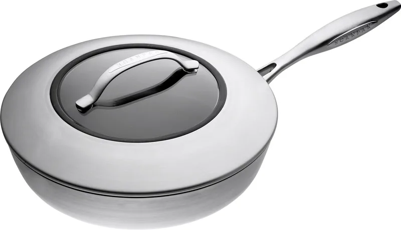 CTX sauteerpan / hapjespan - met glasdeksel 26 cm by Scanpan in Rvs – product photo