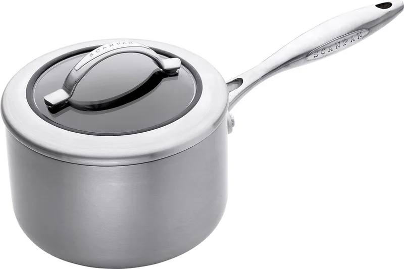 CTX. Steelpan met deksel - 1,8 l/16 cm de Scanpan en Argent – photo produit