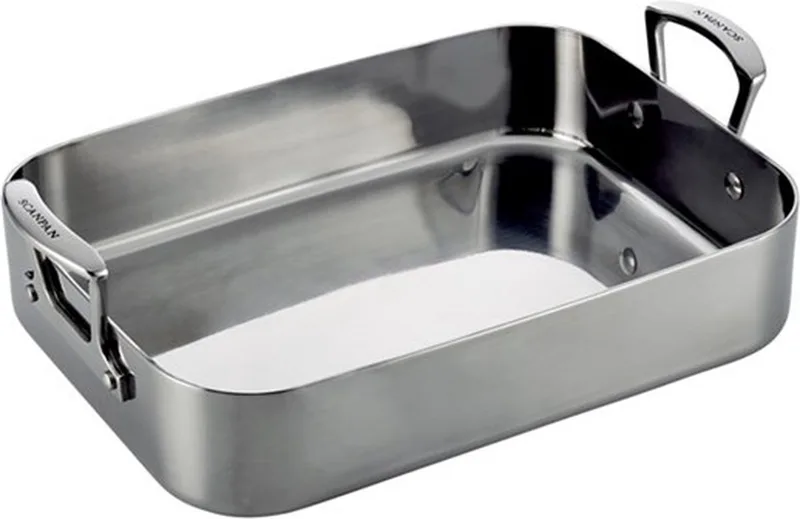 Fusion 5 - Braadslede - Ovenschaal - 35x24cm - Staal - Inductie de Scanpan en Argent – photo produit