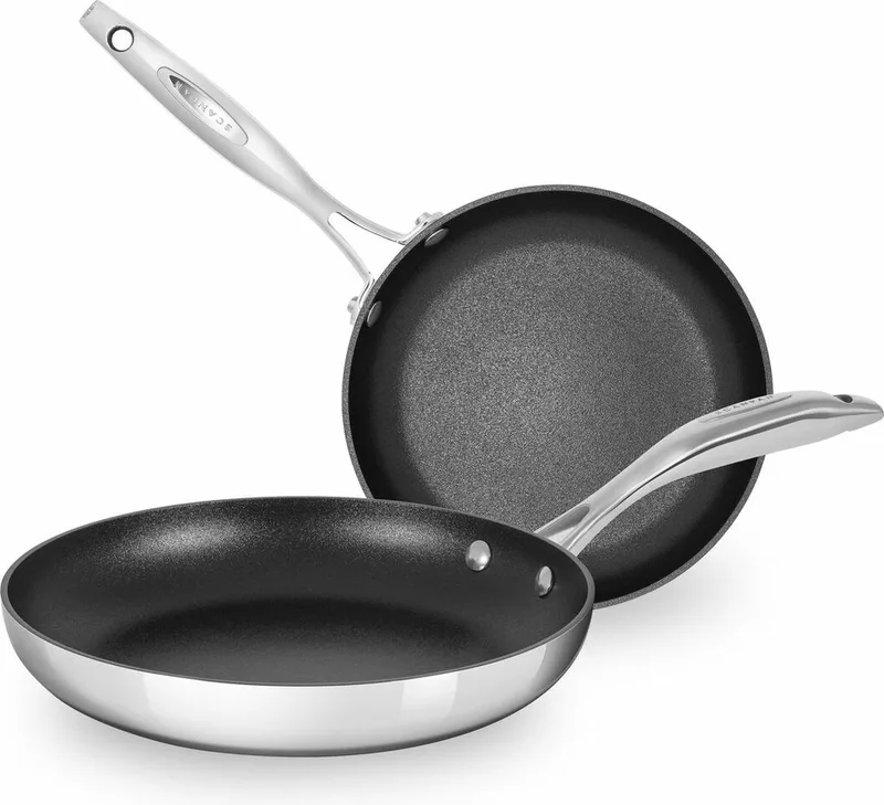 Haptiq - Koekenpannen set - Set van 2 koekenpannen - 20cm + 28cm by Scanpan in Silver – product photo